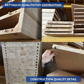 Dettaglio Qualitativo Costruttivo Fondo e Cappello Piombini Mobili Classici Italiani